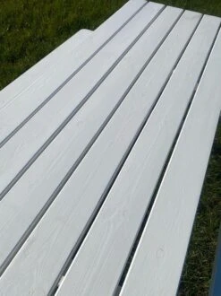 Goedkopepicknicktafels.nl | Witte XL Picknicktafel | Tuintafel 6 Persoons | Wit Gespoten Gedroogd Grenen Hout! -Buitentuin Winkel 899x1200 7