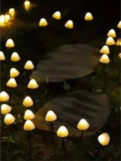 Cynergie - Tuinverlichting Op Zonneenergie - 20 X Led Lampen - Solar Lampjes Met Paddenstoelen - Kerstverlichting Buiten -Buitentuin Winkel 903x1200 3