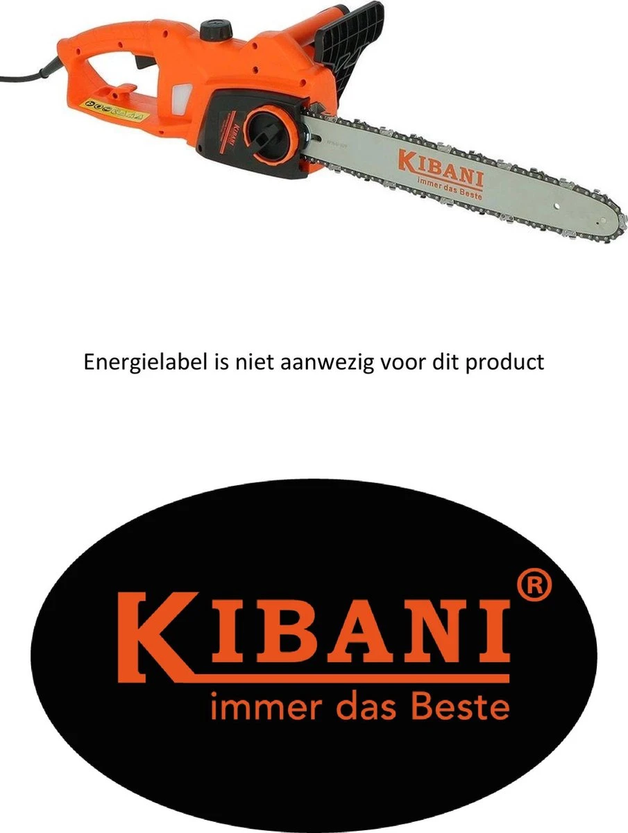 Kibani Kettingzaag Elektrisch – 1800W – Zwaardlengte 40 Cm - Zaagt Tot Ø 37.5 Cm 4 Kibani Kettingzaag Elektrisch – 1800W – Zwaardlengte 40 Cm - Zaagt Tot Ø 37.5 Cm - Afbeelding 2