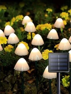 Cynergie - Tuinverlichting Op Zonneenergie - 20 X Led Lampen - Solar Lampjes Met Paddenstoelen - Kerstverlichting Buiten -Buitentuin Winkel 905x1200 4