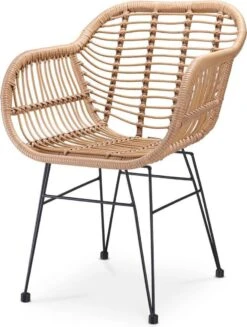 Casaria Polyrotan Kuipstoel Bali - Met Kussens – 2 Stuks -Buitentuin Winkel 907x1200