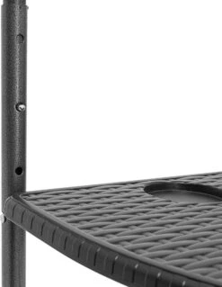 Relaxdays Balkontafel Inklapbaar, Balkon Tafel Rotan, Hangtafel Reling - Zwart -Buitentuin Winkel 929x1200