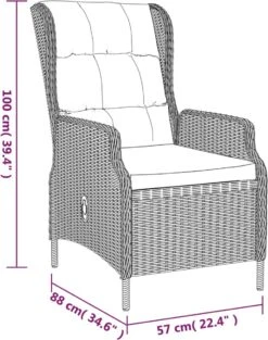 VidaXL 5-delige Tuinset Poly Rattan Bruin -Buitentuin Winkel 947x1200