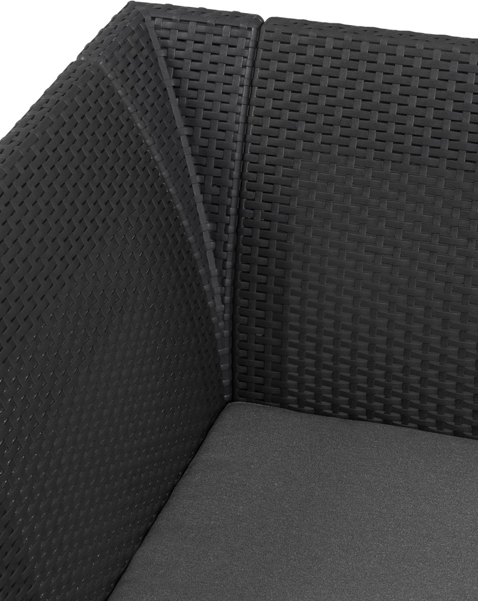 Keter Marie Hoek Loungeset Met Orlando Tafel - 6 Personen - Antraciet 10 Keter Marie Hoek Loungeset Met Orlando Tafel - 6 Personen - Antraciet - Afbeelding 8