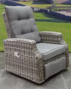 Kreta Lounge Tuinstoel Verstelbaar En Draaibaar Grijs -Buitentuin Winkel 959x1200 4