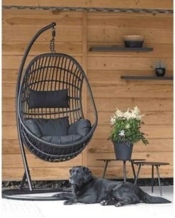 Hangstoel Sturdy Frame Zwart -Buitentuin Winkel 966x1200