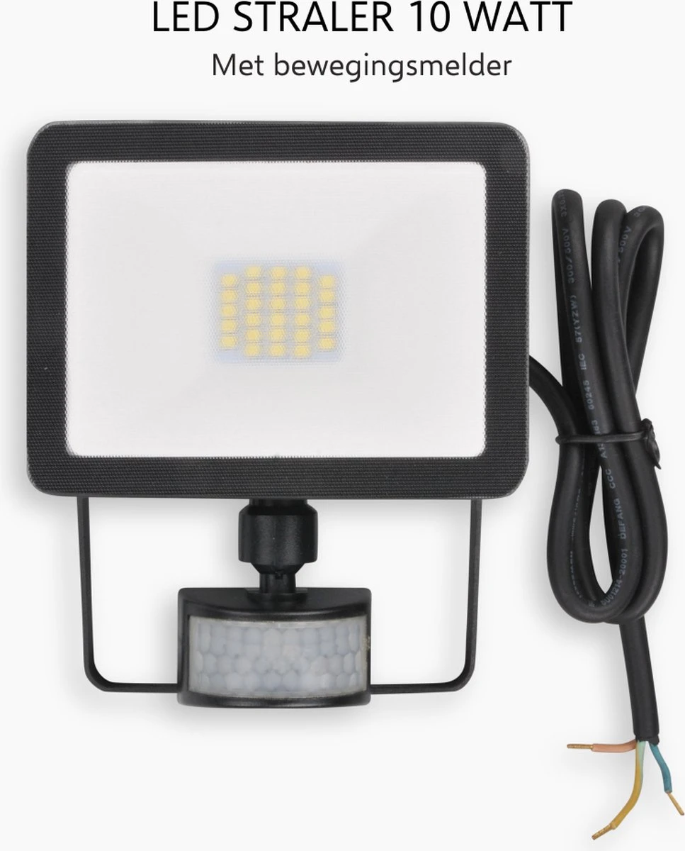 ELRO LF60 Design LED Buitenlamp Met Bewegingssensor - 10W – 800LM – IP54 Waterdicht - Zwart 10 ELRO LF60 Design LED Buitenlamp Met Bewegingssensor - 10W – 800LM – IP54 Waterdicht - Zwart - Afbeelding 8