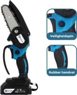 NovarGarden® Mini Kettingzaag NG1 - Met 2x Accu - Takkenzaag - Snoeizaag - Electrisch - Handzaag - Boomzaag - 21V -Buitentuin Winkel 970x1200 8