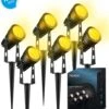TIGIOO LED Tuinspot Buitenverlichting - 6 Tuinlampen - Tuinverlichting - Waterdicht (6 PACK) -Buitentuin Winkel 997x1200 3