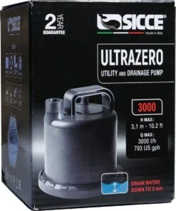 Sicce Ultra Zero - Vlakzuiger - Dompelpomp - Wateroverlast - 3000 L/h -Buitentuin Winkel 998x1200 4